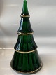 Holmegaard, Juletræ - Glas - Grøn/guld, Fairytales 
Højde 20 cm.