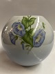 Bing & Grondahl Ball Vase, Bell Flowers Motif.Height 13.5 cm.
