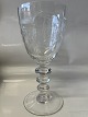 Glass Cup with engraved initialsHeight 22.9 cm