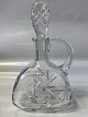 Carafe crystal with cutsHeight with stopper 21.5 cm