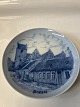 Bing & Grøndahl, plate with motif of Præstø town. Ø:. 18 cm.