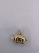 Pig Charms / Pendant in 14 carat goldHeight: 15.34 mm.