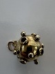 Ball with red stones Charms / Pendant in 14 caratHeight 17.91 mm
