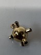 Kugle med sten Charms / Vedhæng i 14 karat Højde 16,60 mm