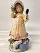 Girl with mirror Figurine Spanish.Height 29 cm.