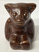 Brown sitting bear L. Hjorth.Bornholm pottery.