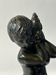 Just Andersen, Figure Boy with Conch in Disco Metal,Height 18.0 cm