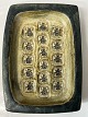 Jørgen Mogensen for Royal Copenhagen, stoneware dish with beetle motif.
