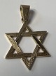 Star of David pendant in 14 Kt. gold.Height 3.3 cm.