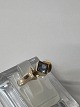 14 kt gold Vintage Ring with light blue stone.Size 51.