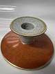 Royal Copenhagen Craquele (Krakele), red / gray candlestick.No. 212 - 3335.