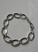 Silver bracelet circle shaped in sterling silver.Length 19.5 cm.