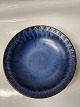 Løvemose skål glaseret i blålige nuancer. Dansk KeramikDiameter 20 cm.