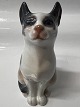 Dahl Jensen figur, Siddende kat.Dek. Nr. 1329.