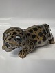 Royal Copenhagen figurine, Jaguar cub.Dec. No. 4659.Measures 6 x 22 cm.
