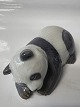 Royal Copenhagen figurine, Sleeping Panda.Dec. No. 665.Length 11 cm.