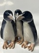 Royal Copenhagen figurine, Three Penguins. No. 1284.Height 10.0 cm.