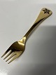 Georg Jensen Års gaffel 1984, Kragefod, sterlingsølv.Længde 14,8 cm.