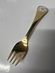 Georg Jensen Års gaffel 1981, Aften-pragtstjerne, sterlingsølv.Længde 14,8 cm.