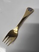 Georg Jensen Year fork 1986, Blue anemone, sterling silver.Length 14.8 cm.