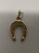 14 karat guld. Hestesko. Charms / Vedhæng.Højde 1,5 cm.