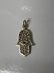 14k. Hamsa jewelry – pendant for a necklace or braceletHeight: 2.1 cm.