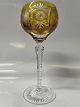 Rømer Glass Red Wine Golden Brown.Height 20.7 cm