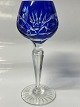 Rømer Glass Port Wine Blue.Height 13 cm