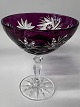 Rømer Glas Likør skål Aubergine.Højde 9,5 cm.
