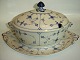 Blue Fluted Plain, Rare Oval Tureen to 18 person with tray