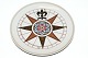 Royal Copenhagen Compass Platte, Christian IV `s marine compass 1595